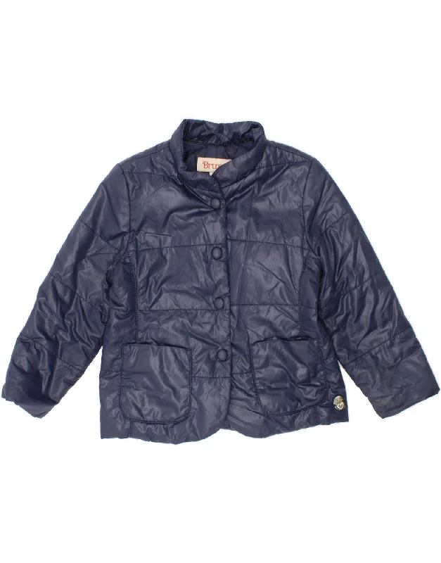 BRUMS Girls Padded Jacket 2-3 Years Navy Blue Polyester