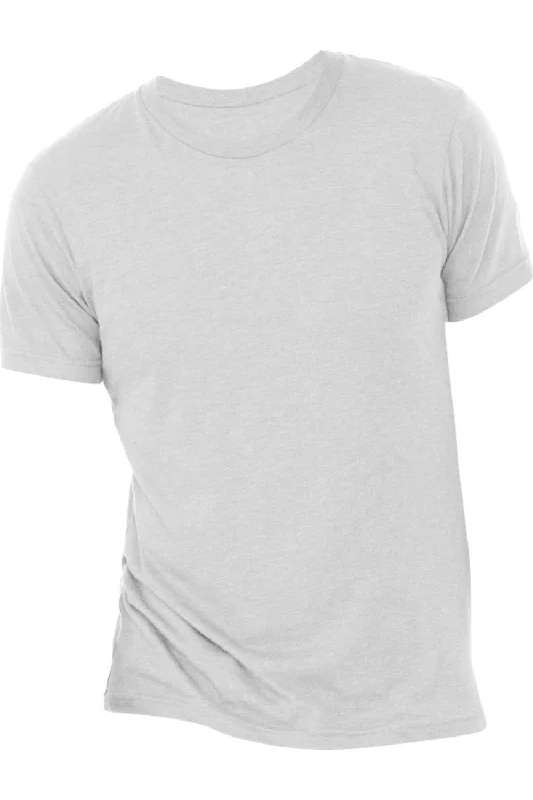 Canvas Mens Triblend Crew Neck Plain Short Sleeve T-Shirt