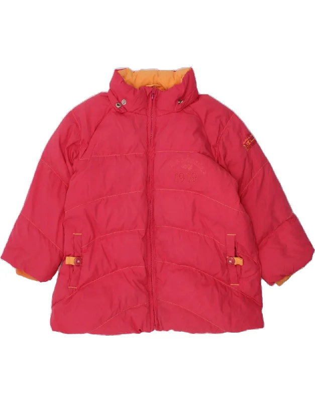 CHAMPION Girls Padded Jacket 2-3 Years  XL  Pink Polyester