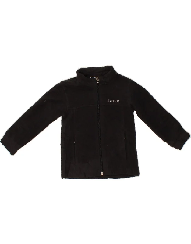 COLUMBIA Girls Fleece Jacket 2-3 Years Black Polyester