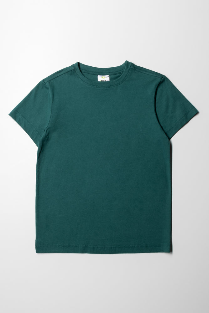 Crew Neck Short Sleeve T-Shirt Dark Green