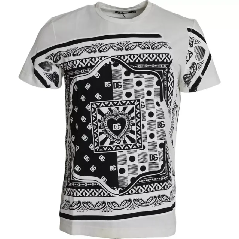 Dolce & Gabbana  Bandana Print Cotton Short Sleeves Men Men's T-shirt