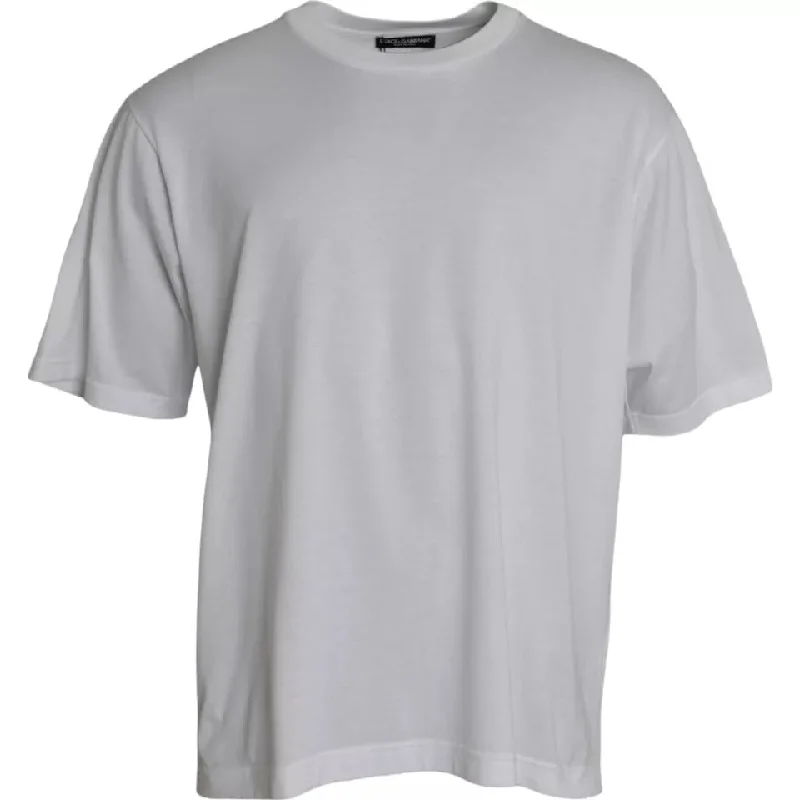 Dolce & Gabbana  Cotton Round Neck Short Sleeve Men's T-shirt