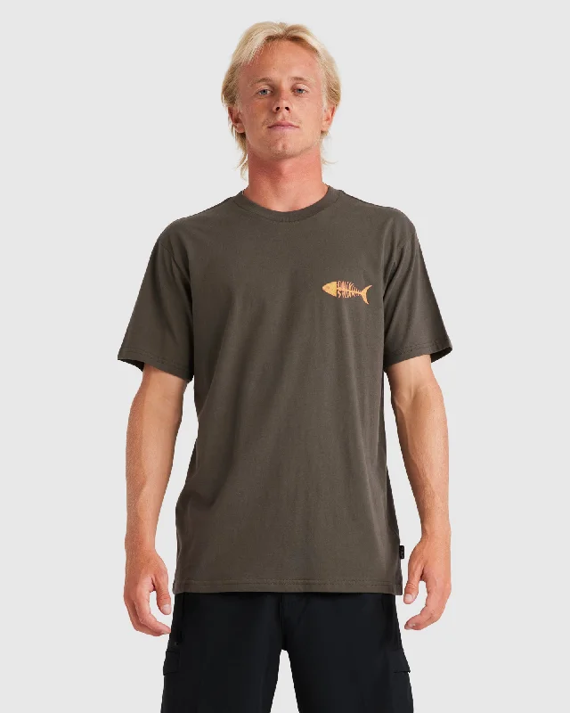 Mens Fish Bones Short Sleeve T-shirt