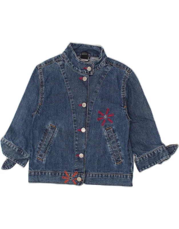 GAP Girls Denim Jacket 9-10 Years Large  Blue Cotton