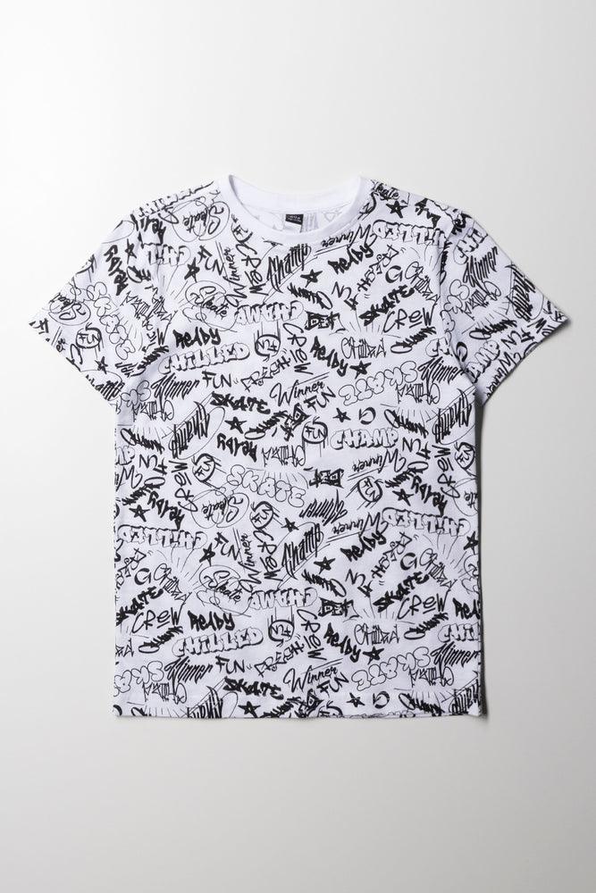 Graffiti Short Sleeve T-Shirt White