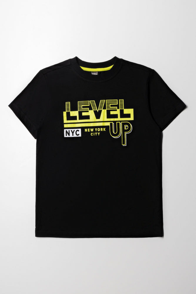 Level Up Short Sleeve T-Shirt Black