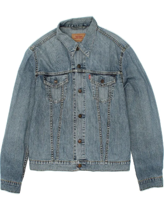 LEVI'S Girls Denim Jacket 15-16 Years XL Blue Cotton