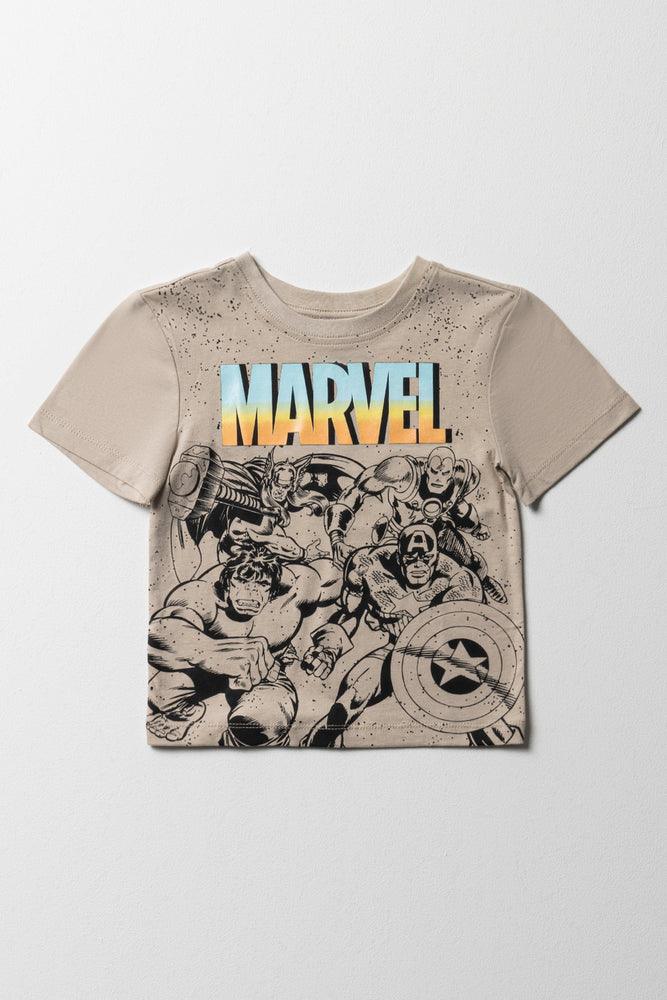 Marvel Short Sleeve T-Shirt Natural