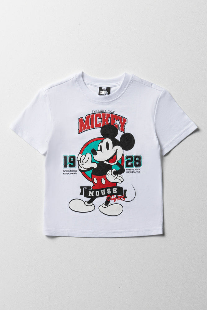 Mickey Mouse Short Sleeve T-Shirt White