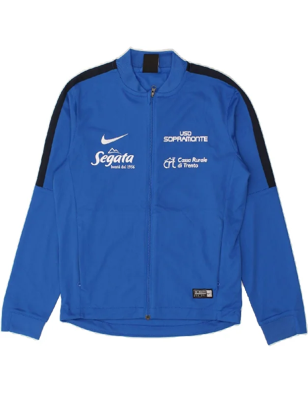 NIKE Girls Graphic Tracksuit Top Jacket 10-11 Years Medium  Blue