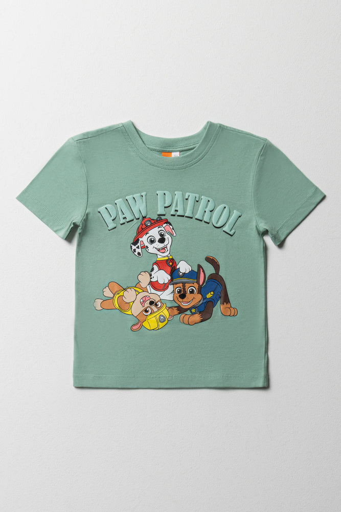 Paw Patrol Short Sleeve T-Shirt Light Green