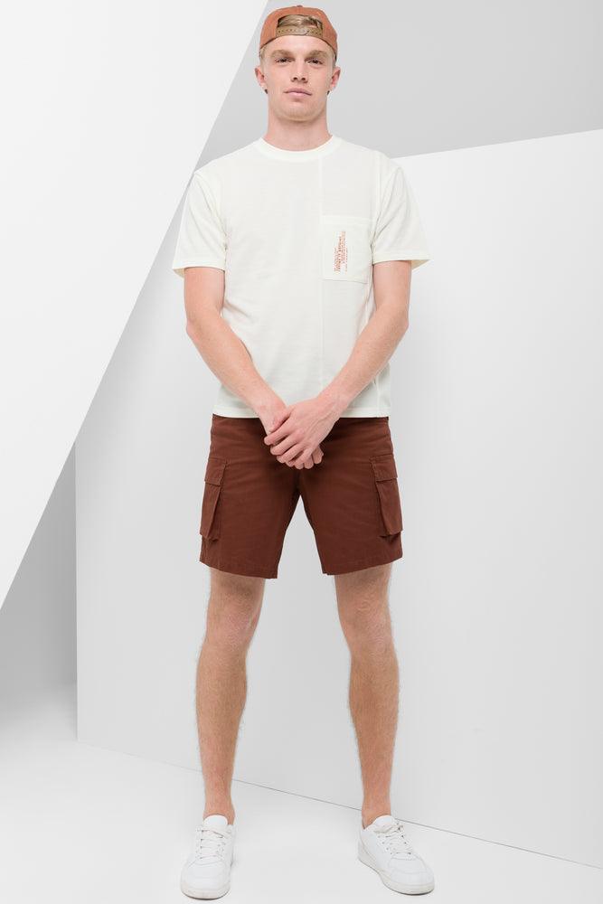 Pocket Short Sleeve T-Shirt Cream