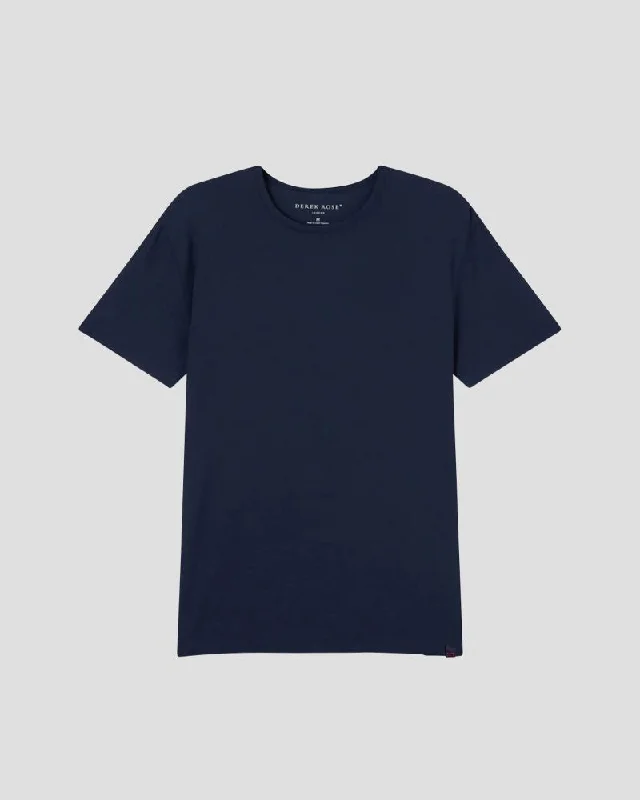 Basel Micro Modal Stretch short sleeve - Navy