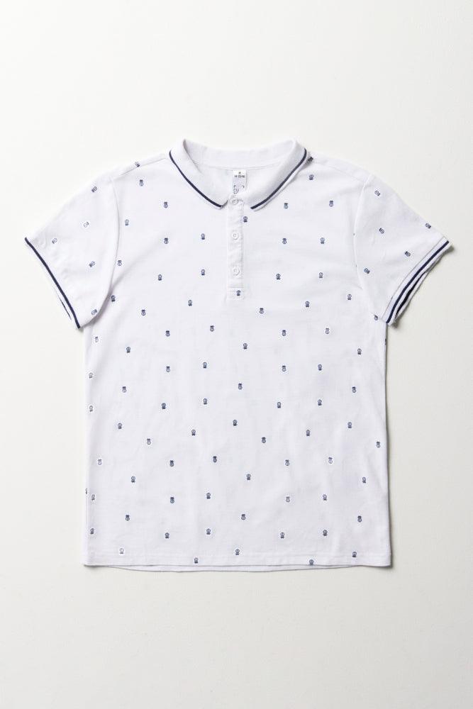 Short Sleeve Golfer White