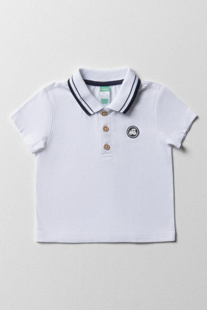 Short Sleeve Golfer White