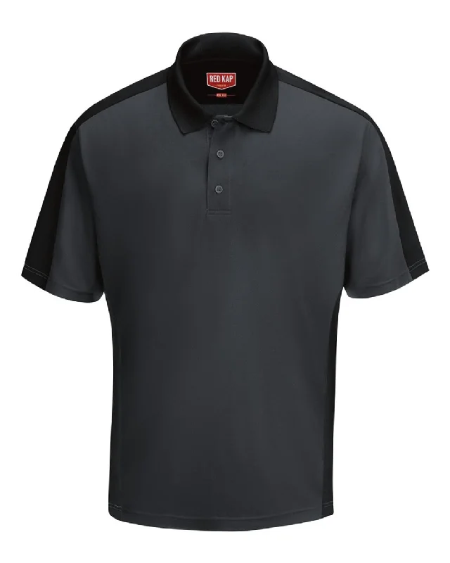 Short Sleeve Performance Knit Two Tone Polo