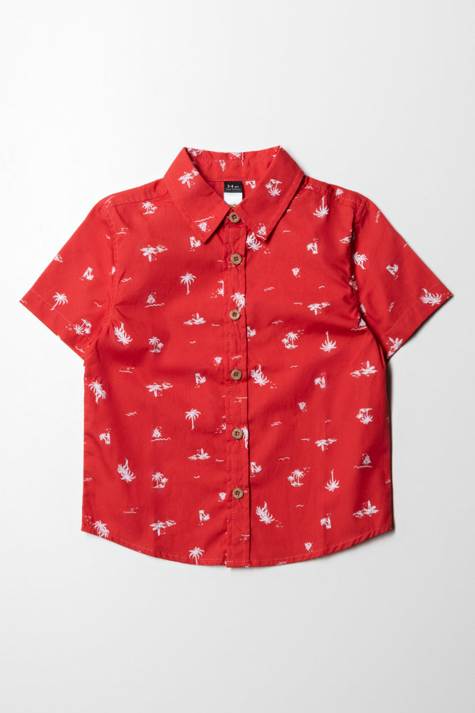 Short Sleeve Poplin Aop Shirt