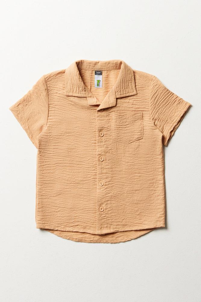 Short Sleeve Resort Shirt Natural