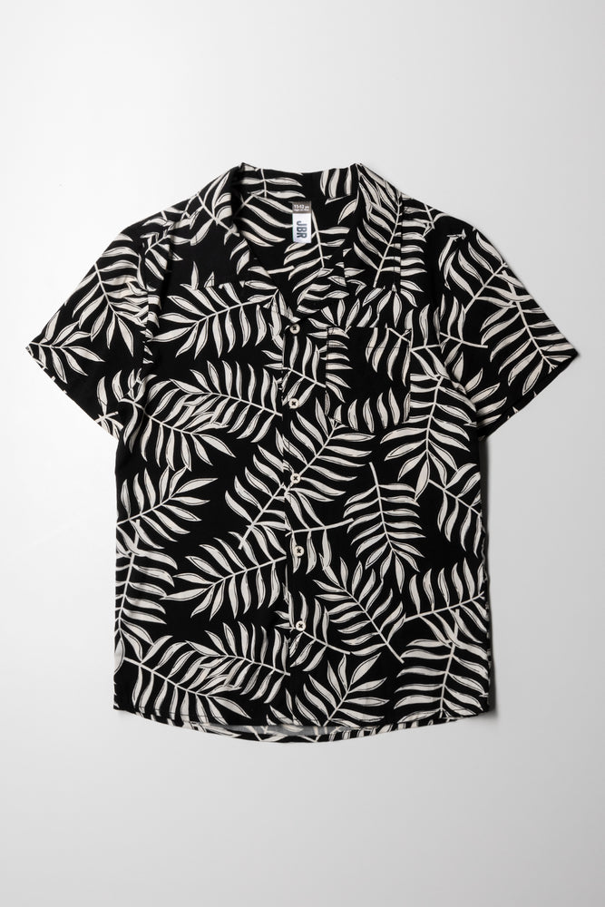 Short Sleeve Shirt Black & White