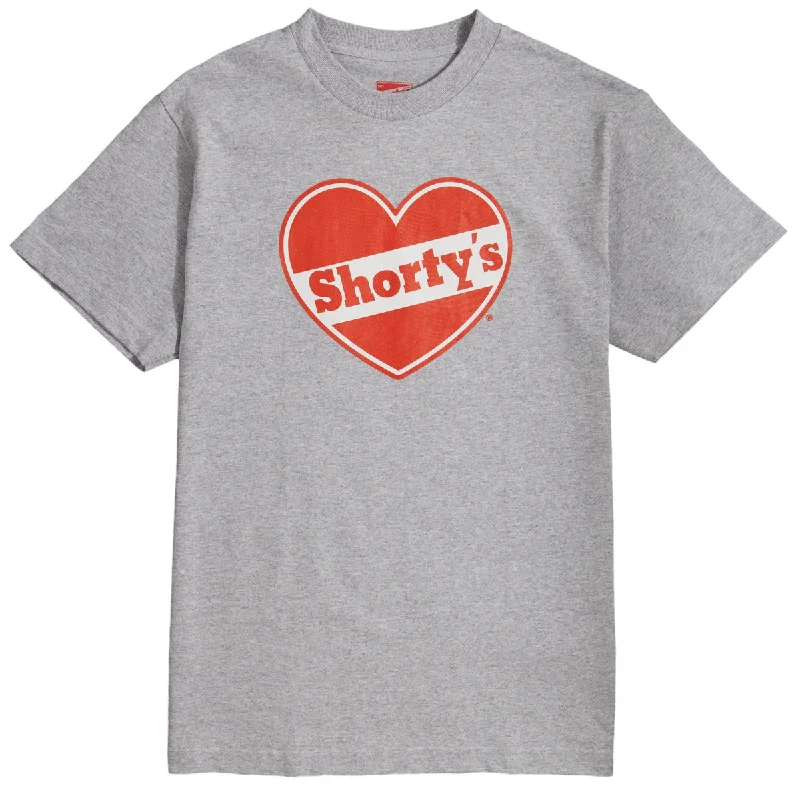 Shortys Heart Logo T-Shirt - Grey