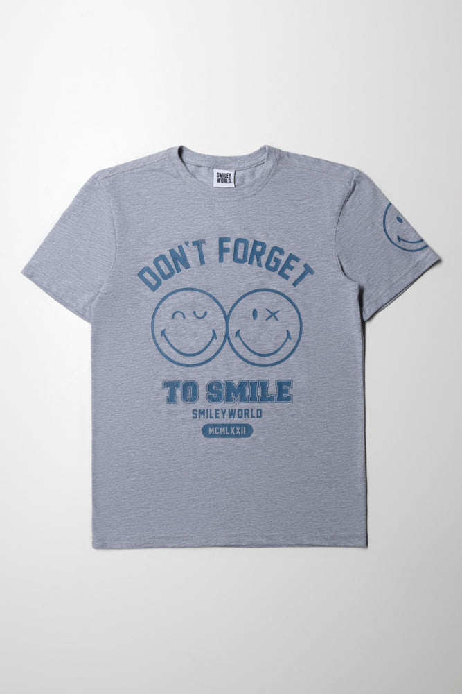 SmileyWorld Short Sleeve T-Shirt Grey