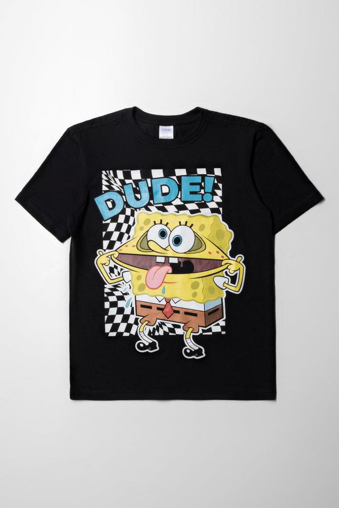 Spongebob Short Sleeve T-Shirt Black