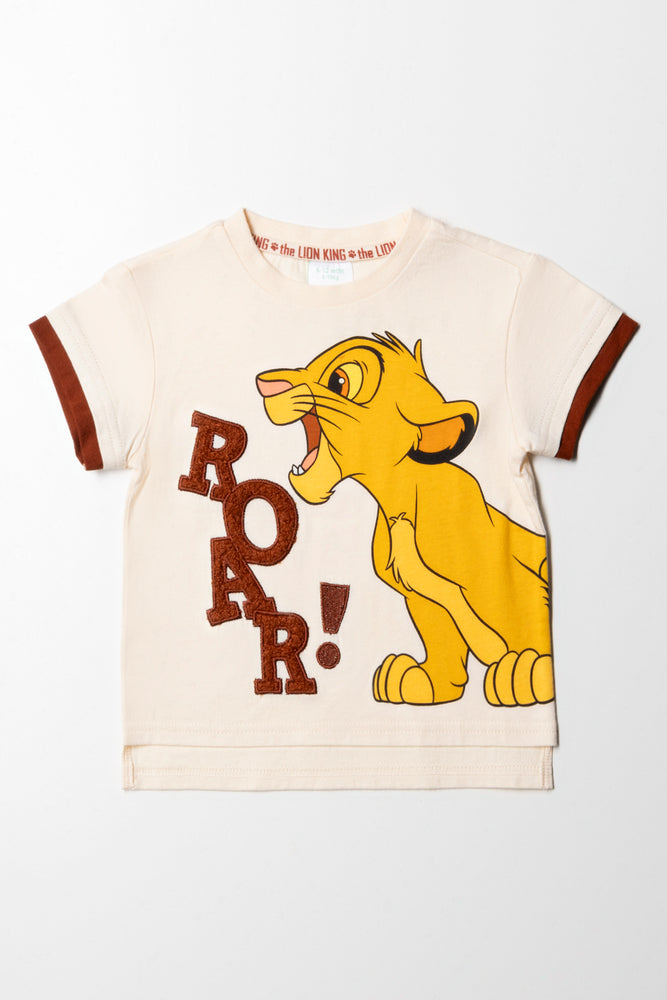 The Lion King Short Sleeve T-Shirt Cream