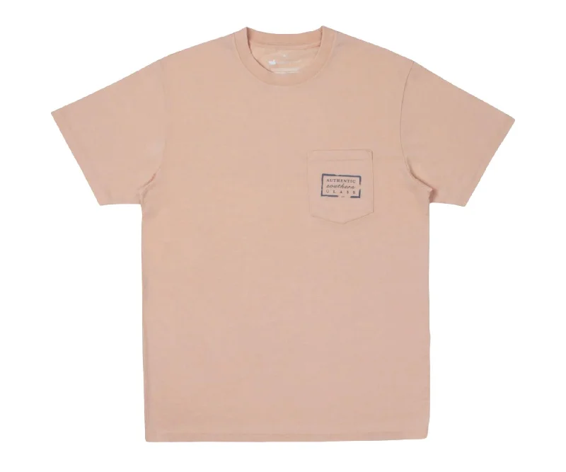 Unisex Seawash Authentic Short Sleeve Tee In Terracotta