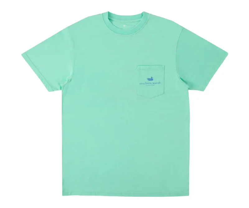 Unisex Seawash Distant Shores Short Sleeve Tee In Bimini Green