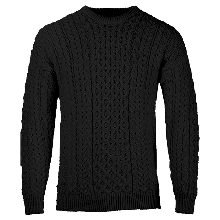 Merino Wool Aran Sweater