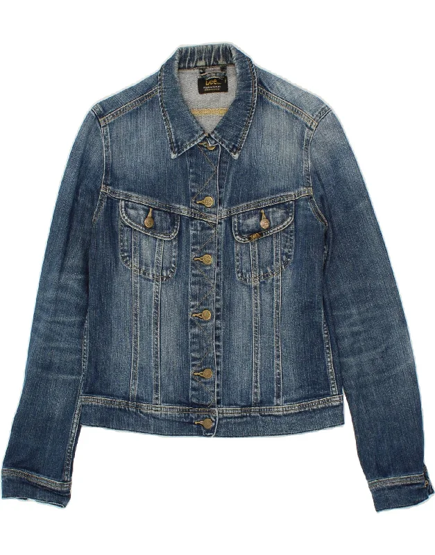 LEE Girls Denim Jacket 13-14 Years XL Blue Cotton