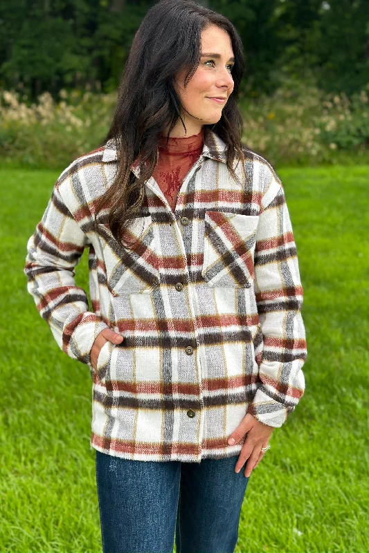 Rust Plaid Jacket