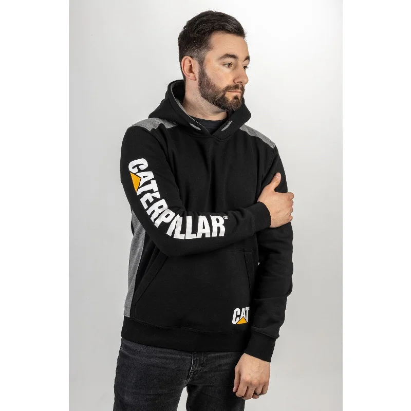 Logo Panel Hooded Sweatshirt Black XL