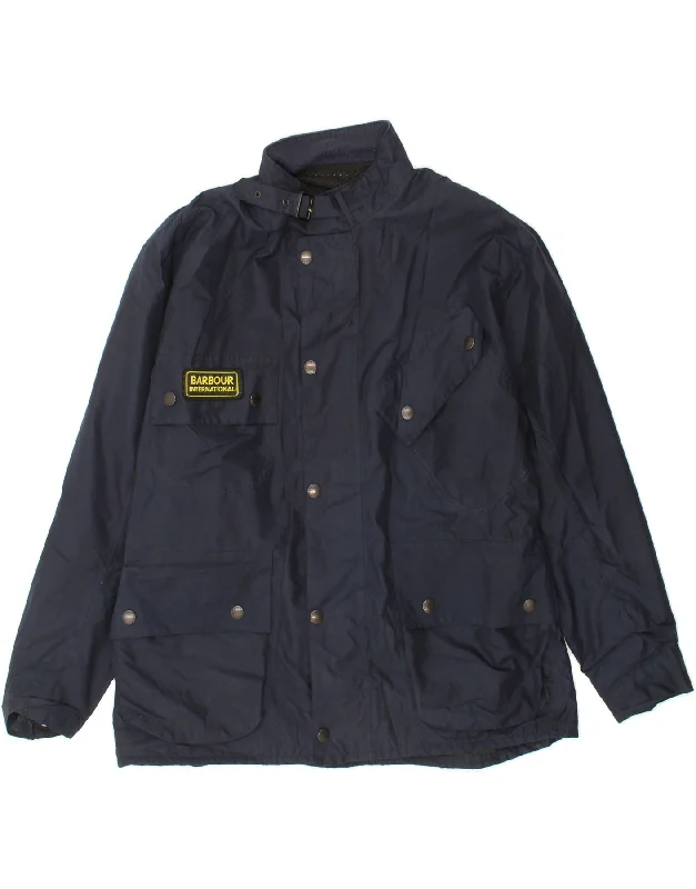 BARBOUR Mens Utility Jacket UK 42 XL Navy Blue