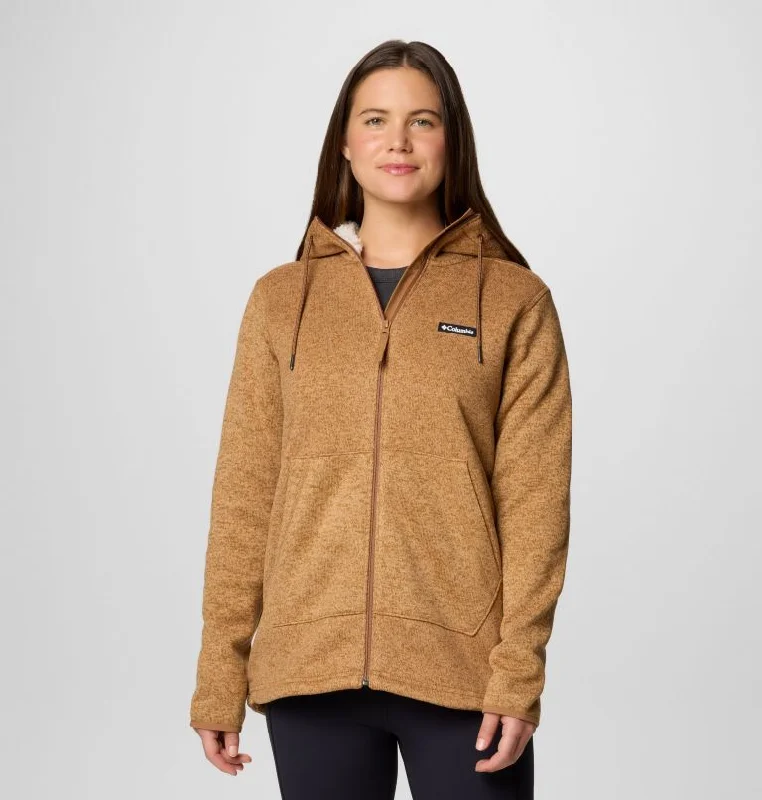 Women's Sweater Weather II Sherpa Full-Zip Jacket - Camel Brown Heather