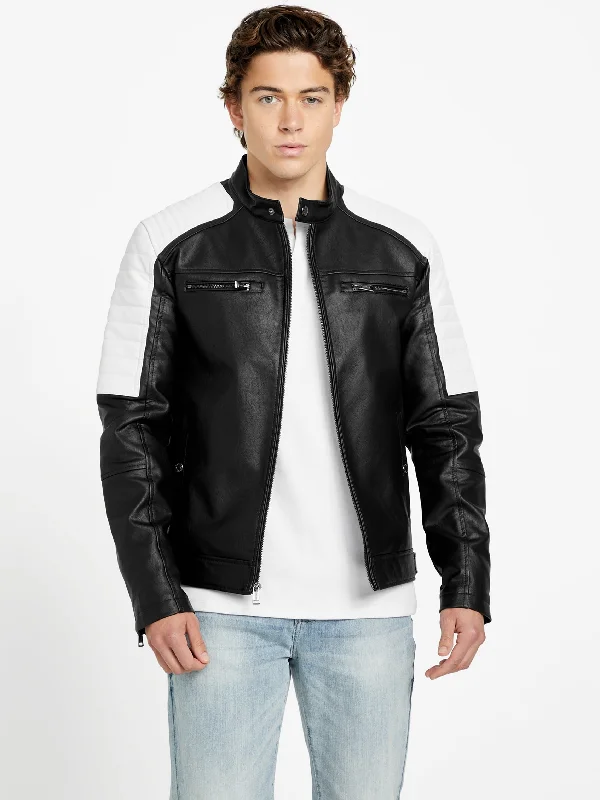 David Hooded Moto Jacket