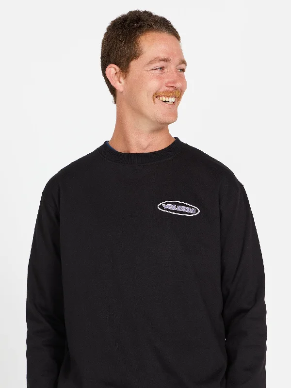 Dial Up Crew Sweatshirt - Black