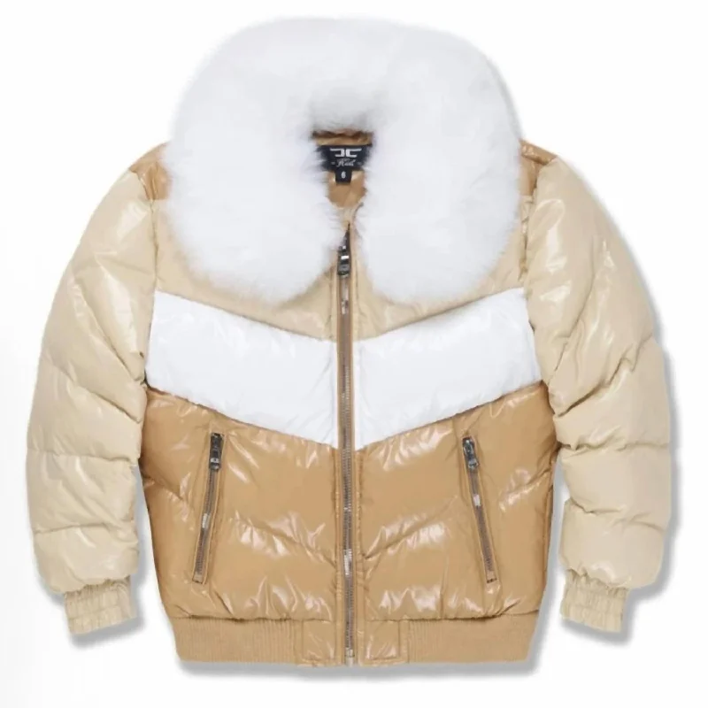 Kids Sugar Hill Puffer Jacket In Sand