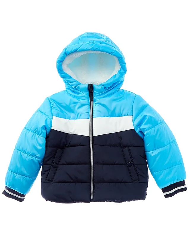 Rothschild Kids Varsity Colorblocked Sherpa-Lined Jacket