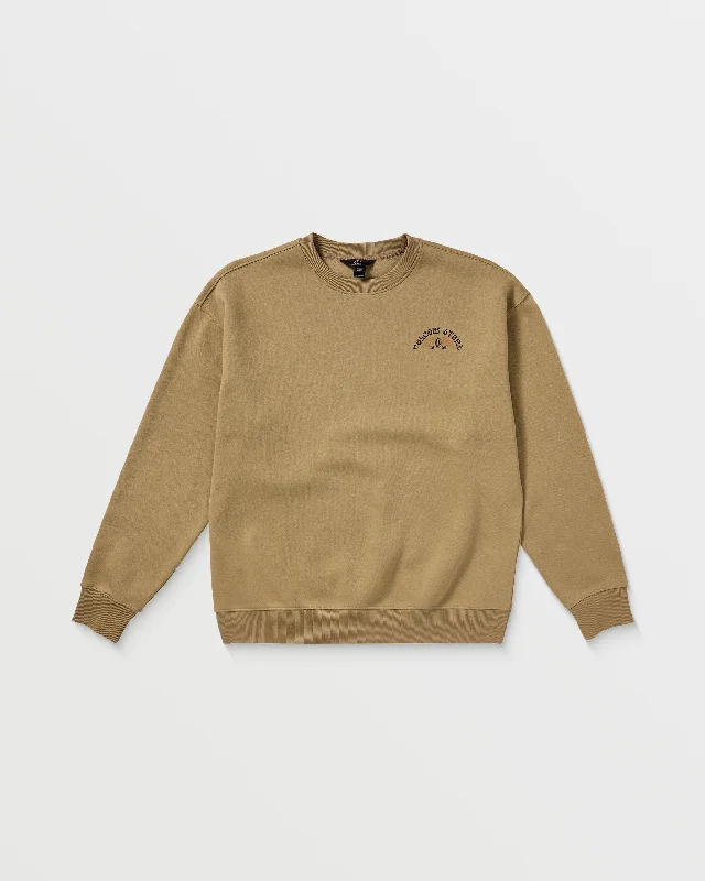 Roundabout Crew Sweatshirt - Dark Khaki