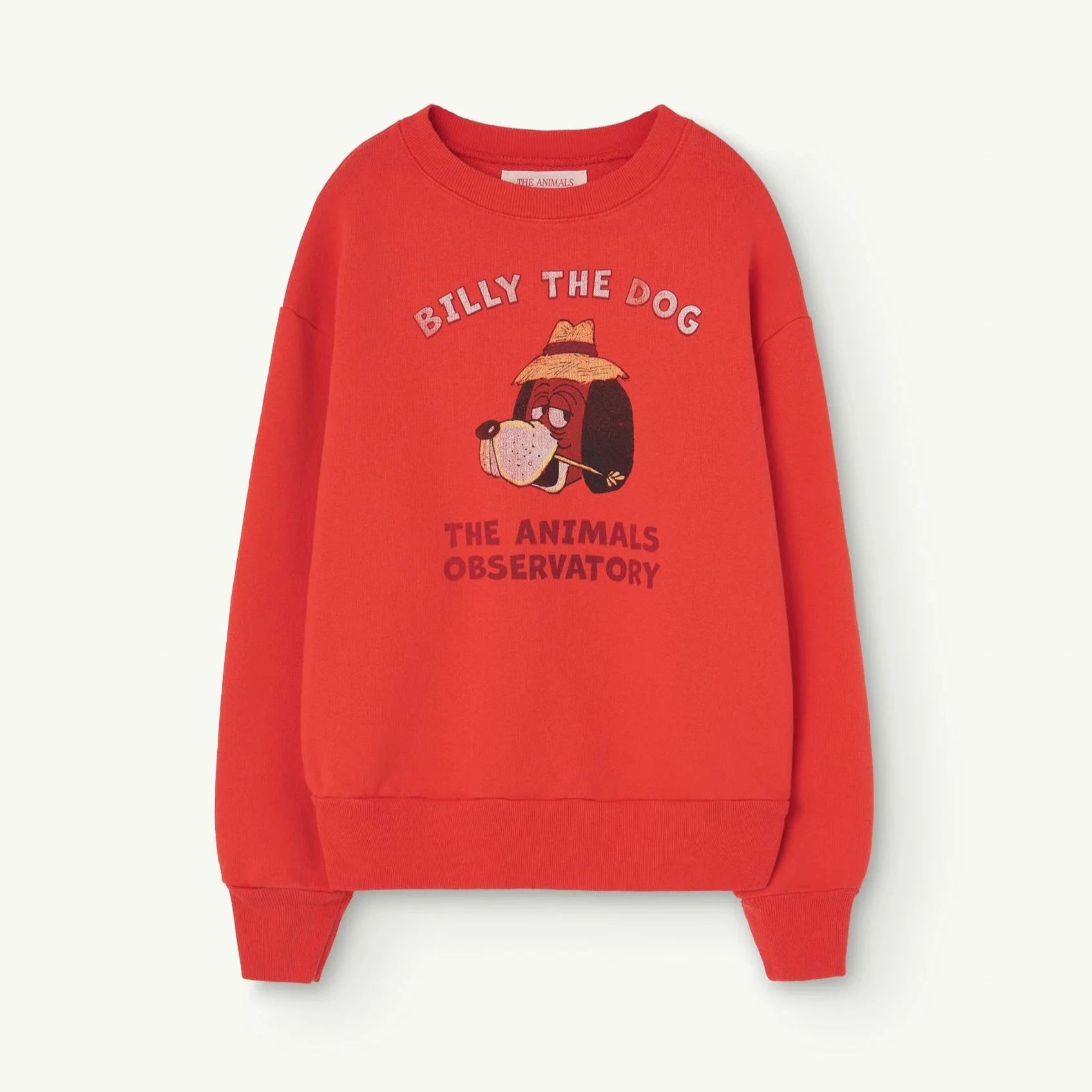 THE ANIMALS OBSERVATORY Kids Red "Billy the Dog" Sweatshirt