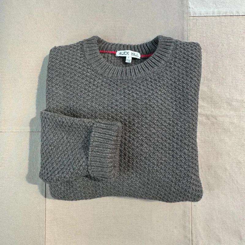 Benji Crewneck Sweater, Heather Olive