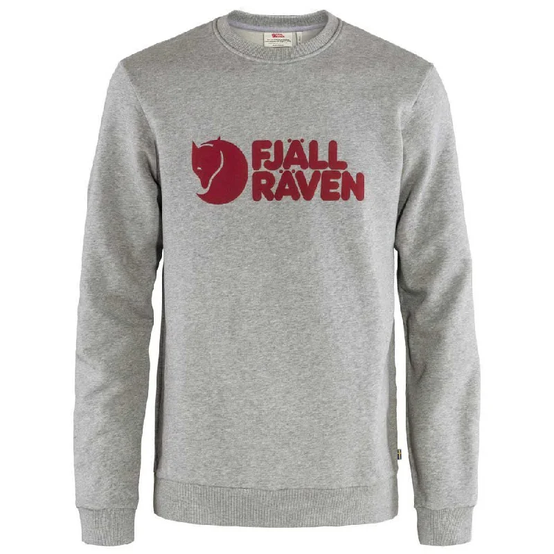 Fjallraven Fjällräven Herren Fjällräven Logo Sweater M Sweatshirt, Grey-melange, L EU