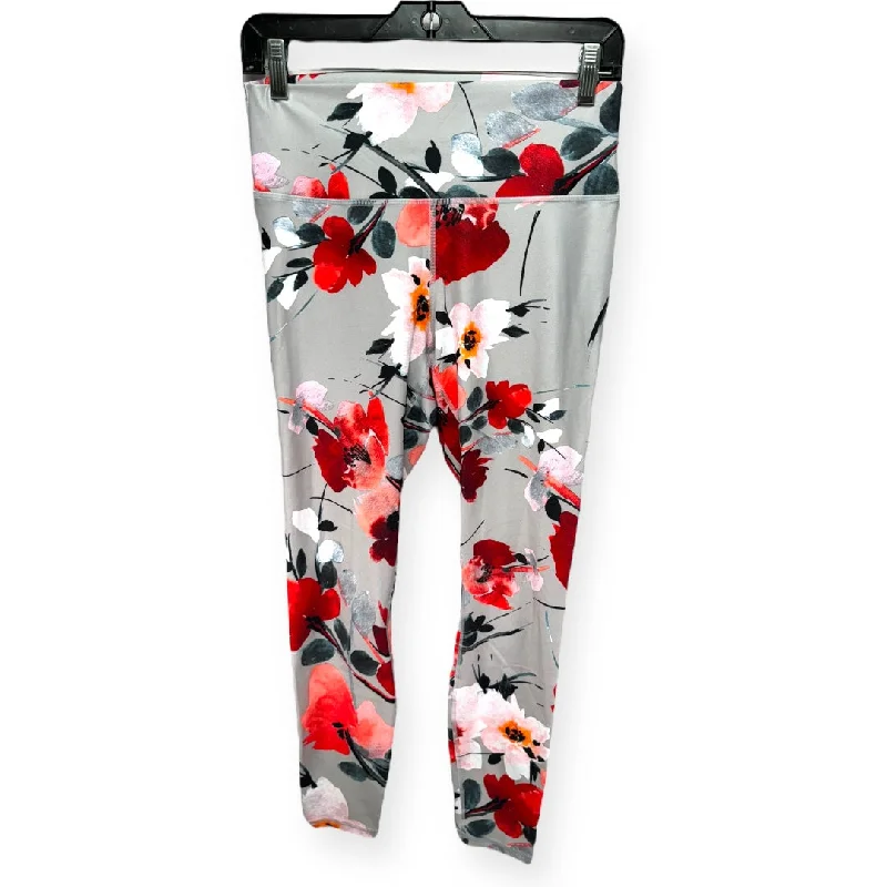 Floral Print Athletic Leggings Fabletics, Size M