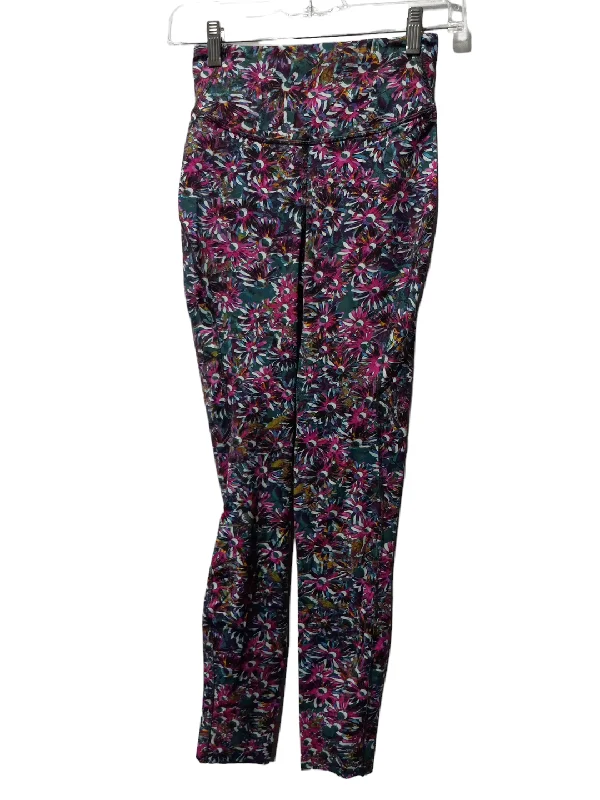 Floral Print Athletic Leggings Lululemon, Size 4