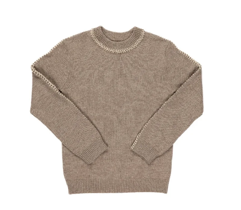 Kipp Coffee Yarn Detail Sweater