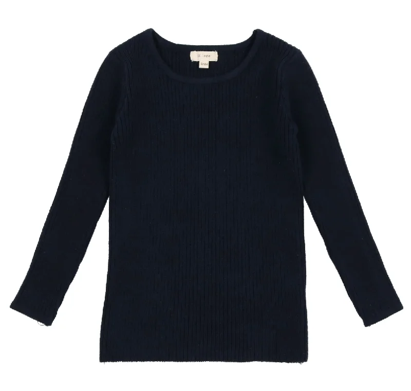 Lil Legs Knit Crewneck Sweater Navy