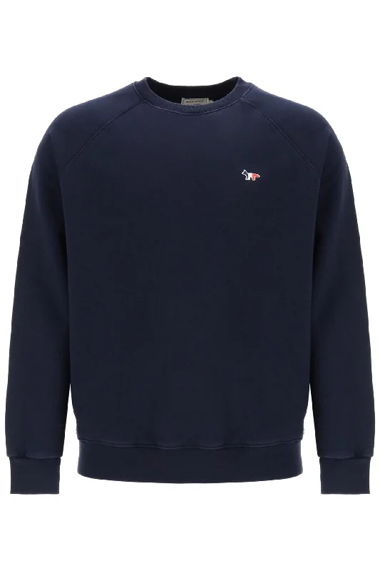 Maison kitsune tricolor fox sweatshirt