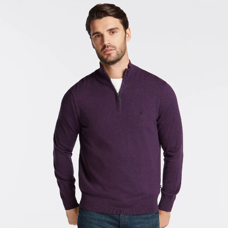 Nautica Mens Big & Tall Quarter Navtech Sweater